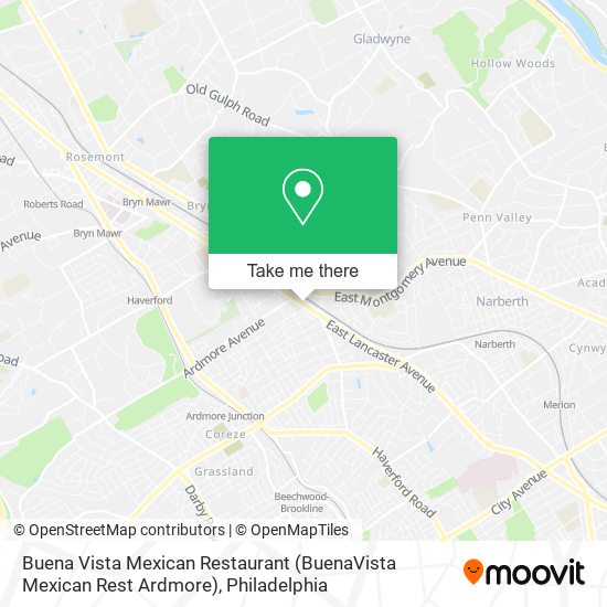 Buena Vista Mexican Restaurant (BuenaVista Mexican Rest Ardmore) map