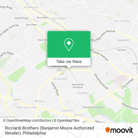 Ricciardi Brothers (Benjamin Moore Authorized Retailer) map