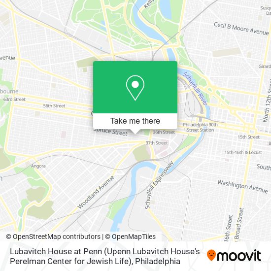 Mapa de Lubavitch House at Penn (Upenn Lubavitch House's Perelman Center for Jewish Life)