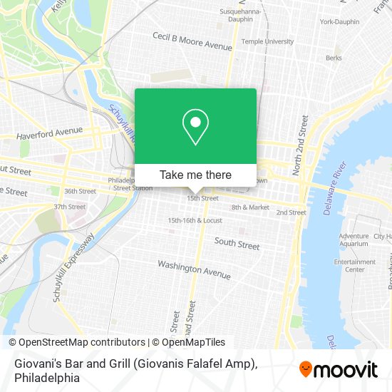 Giovani's Bar and Grill (Giovanis Falafel Amp) map
