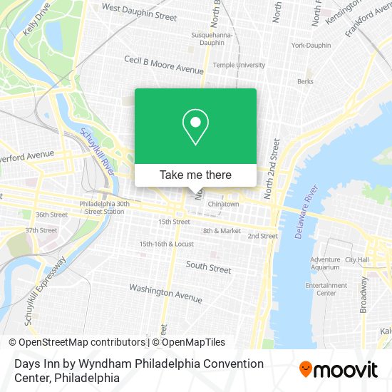 Days Inn by Wyndham Philadelphia Convention Center map