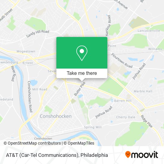 Mapa de AT&T (Car-Tel Communications)