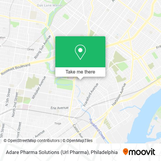 Mapa de Adare Pharma Solutions (Url Pharma)