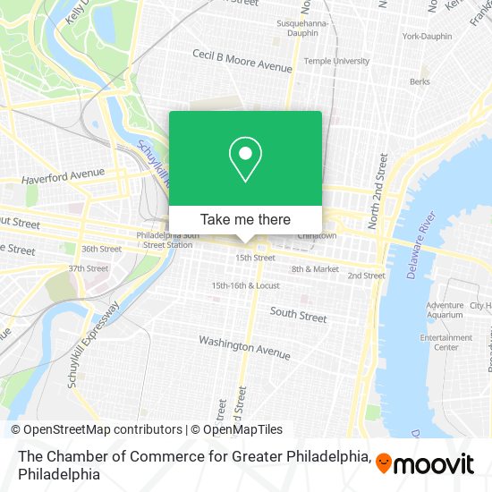 Mapa de The Chamber of Commerce for Greater Philadelphia
