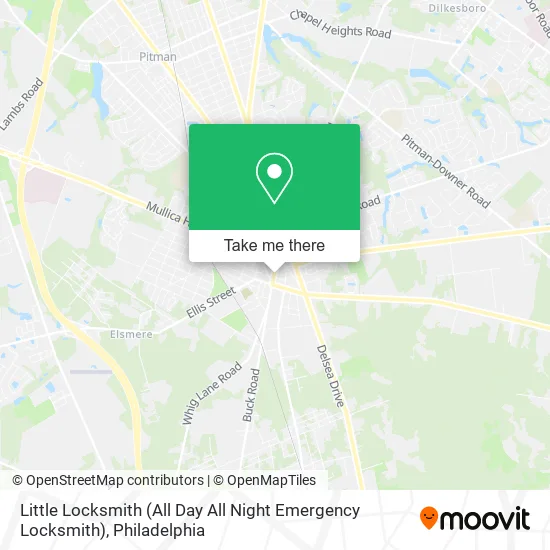 Little Locksmith (All Day All Night Emergency Locksmith) map