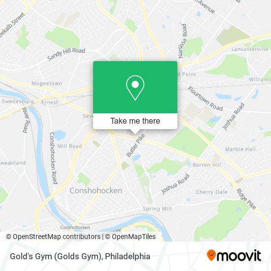 Mapa de Gold's Gym (Golds Gym)
