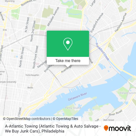 Mapa de A-Atlantic Towing (Atlantic Towing & Auto Salvage - We Buy Junk Cars)