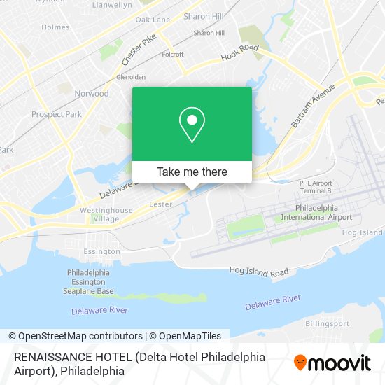 Mapa de RENAISSANCE HOTEL (Delta Hotel Philadelphia Airport)