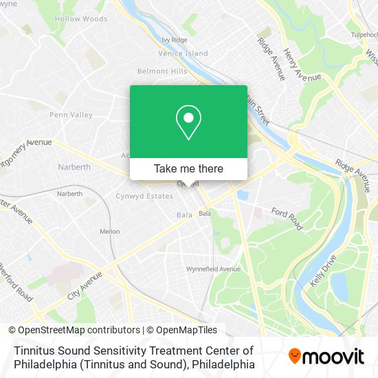 Tinnitus Sound Sensitivity Treatment Center of Philadelphia (Tinnitus and Sound) map