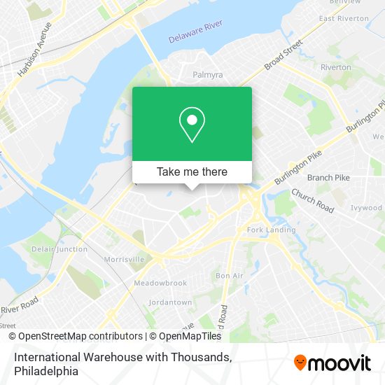 International Warehouse with Thousands map