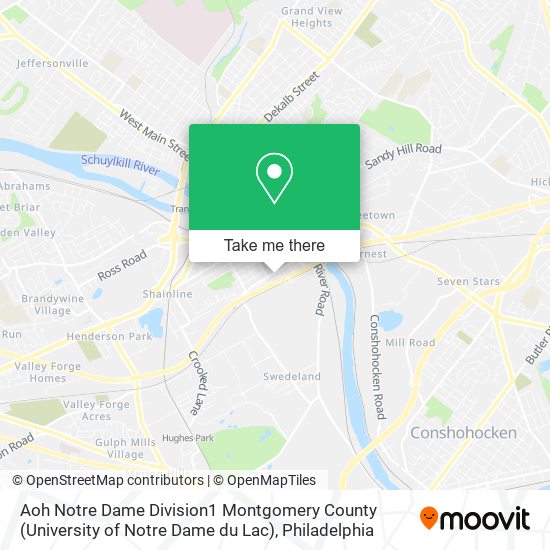 Aoh Notre Dame Division1 Montgomery County (University of Notre Dame du Lac) map