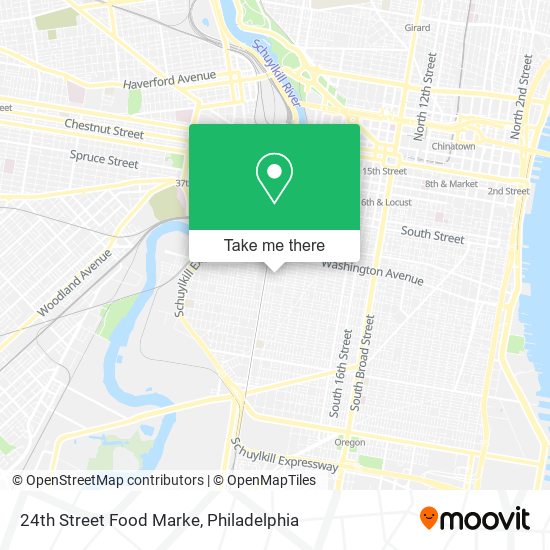 Mapa de 24th Street Food Marke