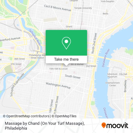 Mapa de Massage by Chand (On Your Turf Massage)