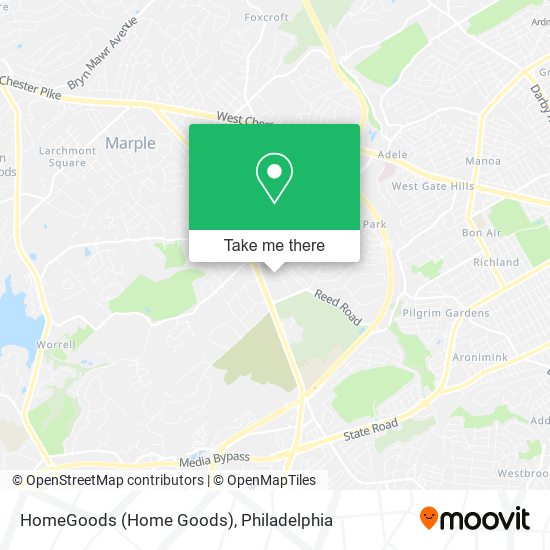 HomeGoods (Home Goods) map