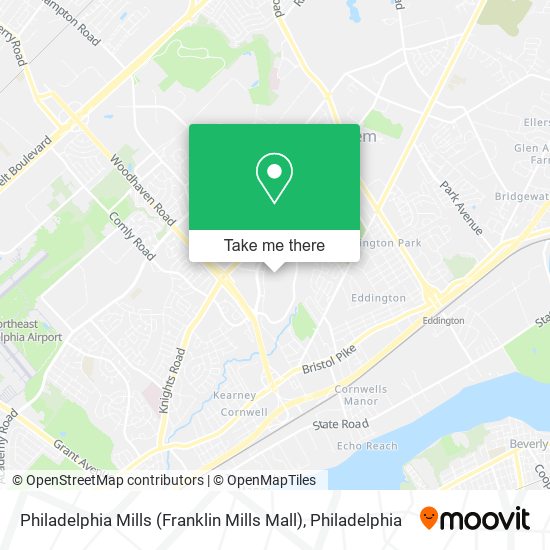 Mapa de Philadelphia Mills (Franklin Mills Mall)