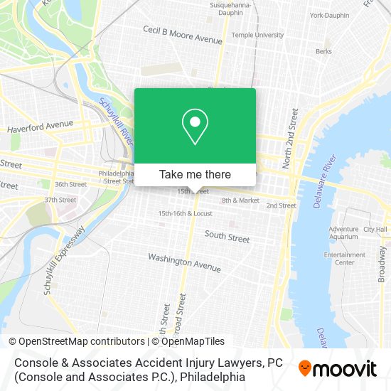 Mapa de Console & Associates Accident Injury Lawyers, PC (Console and Associates P.C.)