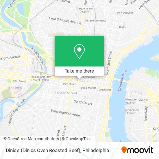 Dinic's (Dinics Oven Roasted Beef) map