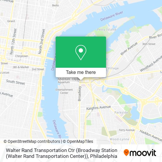 Walter Rand Transportation Ctr (Broadway Station (Walter Rand Transportation Center)) map