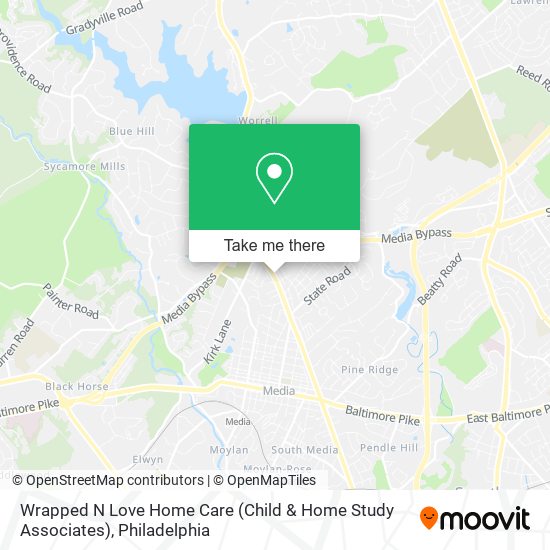 Wrapped N Love Home Care (Child & Home Study Associates) map