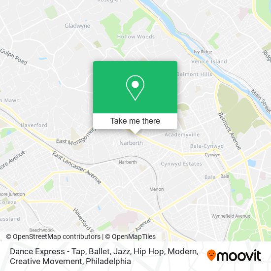 Dance Express - Tap, Ballet, Jazz, Hip Hop, Modern, Creative Movement map