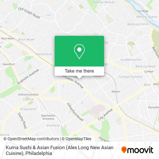 Kuma Sushi & Asian Fusion (Alex Long New Asian Cuisine) map