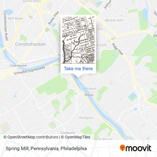 Mapa de Spring Mill, Pennsylvania