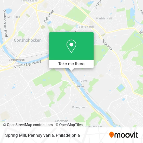 Spring Mill, Pennsylvania map
