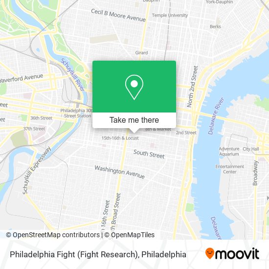 Mapa de Philadelphia Fight (Fight Research)