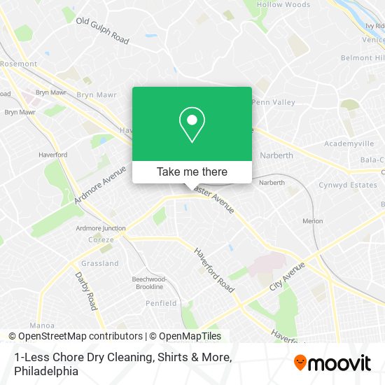 Mapa de 1-Less Chore Dry Cleaning, Shirts & More