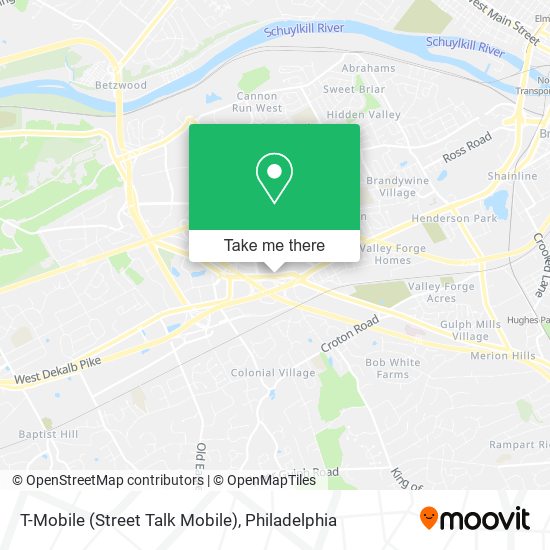 T-Mobile (Street Talk Mobile) map