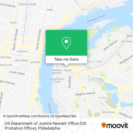 Mapa de US Department of Justice Newark Office (US Probation Office)