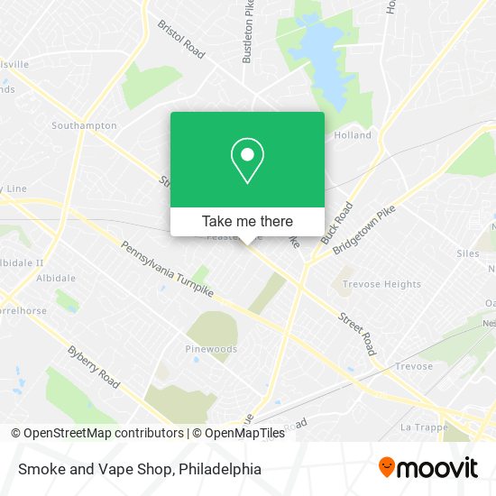 Smoke and Vape Shop map