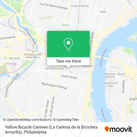 Mapa de Yellow Bicycle Canteen (La Cantina de la Bicicleta Amarilla)