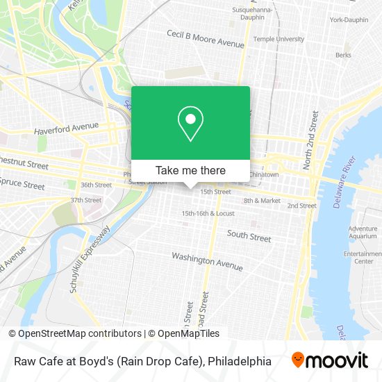 Mapa de Raw Cafe at Boyd's (Rain Drop Cafe)