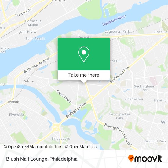 Blush Nail Lounge map