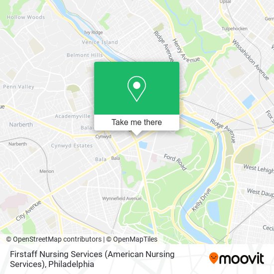 Mapa de Firstaff Nursing Services (American Nursing Services)