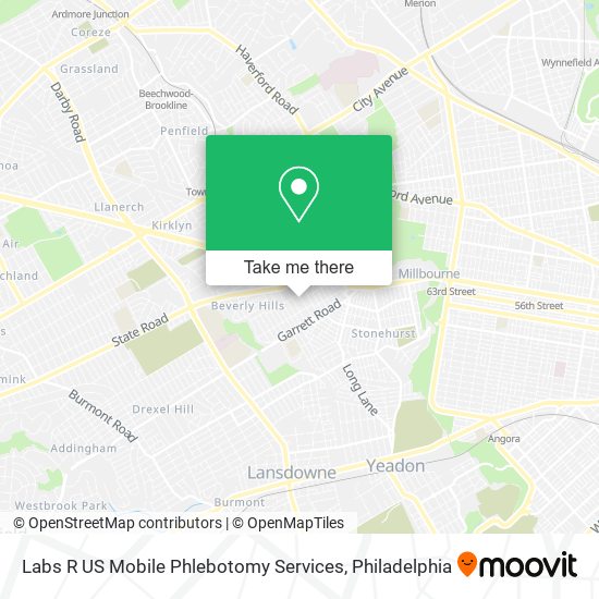 Labs R US Mobile Phlebotomy Services map