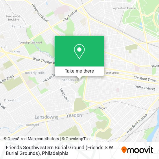 Friends Southwestern Burial Ground (Friends S W Burial Grounds) map