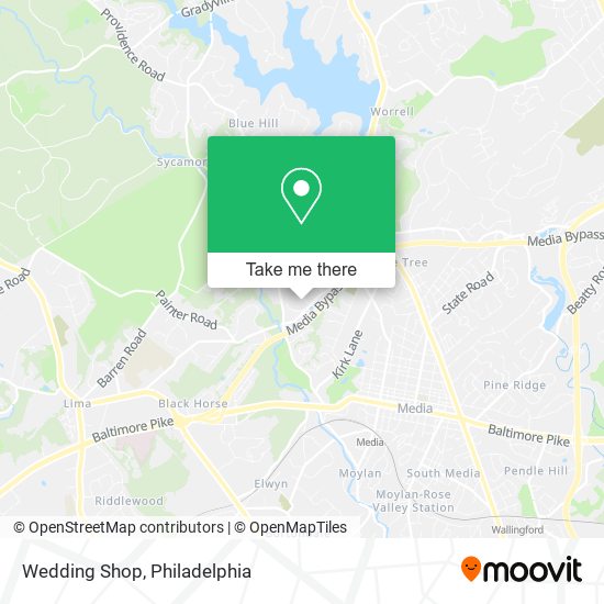 Mapa de Wedding Shop