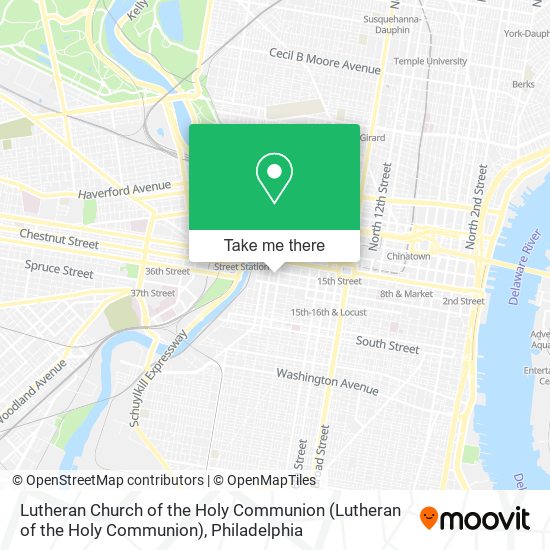Lutheran Church of the Holy Communion map