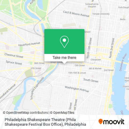 Philadelphia Shakespeare Theatre (Phila Shakespeare Festival Box Office) map