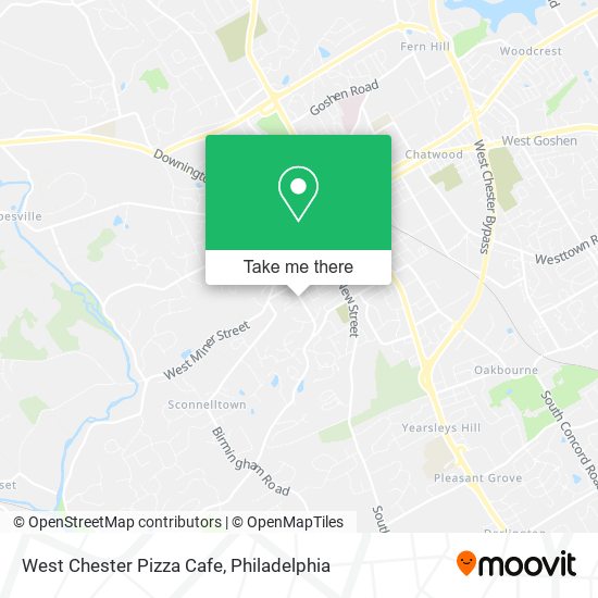 West Chester Pizza Cafe map