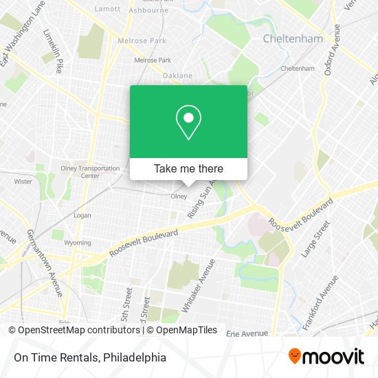On Time Rentals map