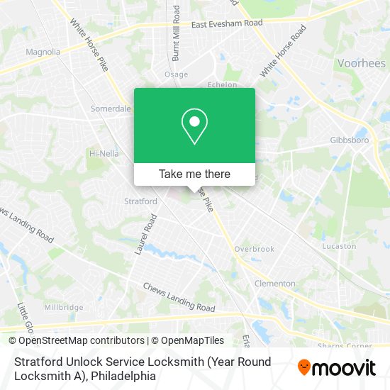 Stratford Unlock Service Locksmith (Year Round Locksmith A) map