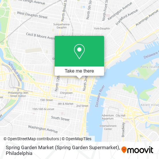 Spring Garden Market (Spring Garden Supermarket) map