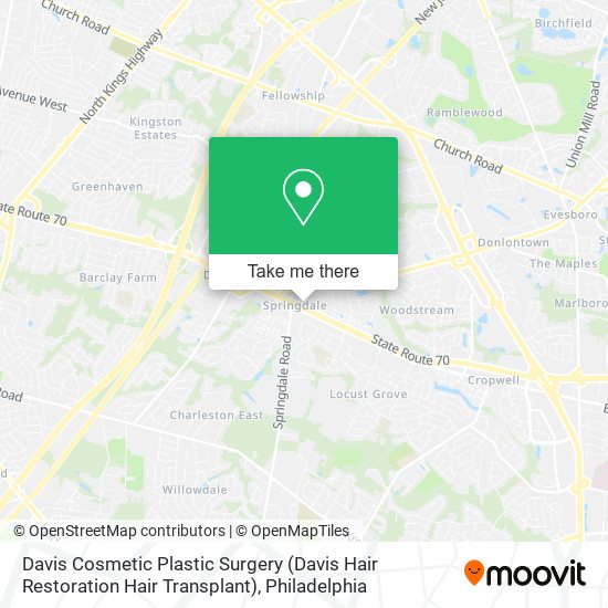 Mapa de Davis Cosmetic Plastic Surgery (Davis Hair Restoration Hair Transplant)