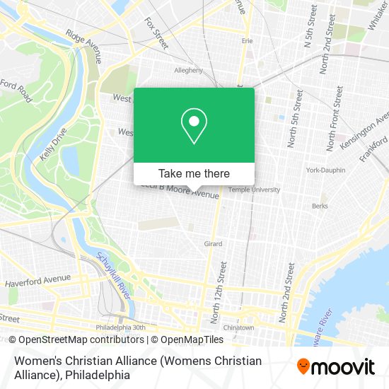 Mapa de Women's Christian Alliance (Womens Christian Alliance)