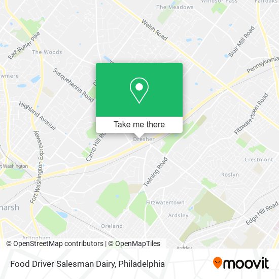 Food Driver Salesman Dairy map