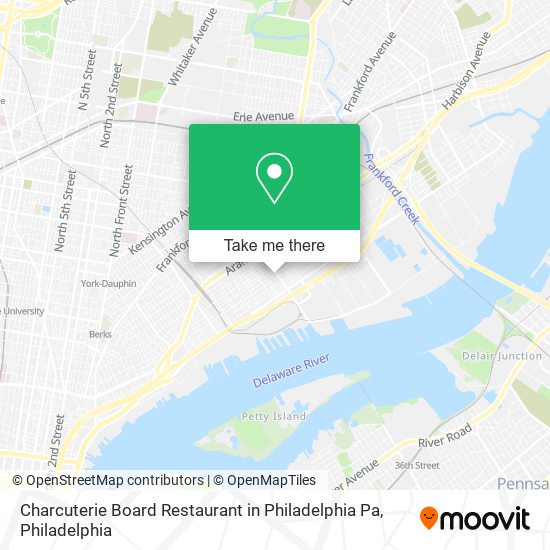 Charcuterie Board Restaurant in Philadelphia Pa map