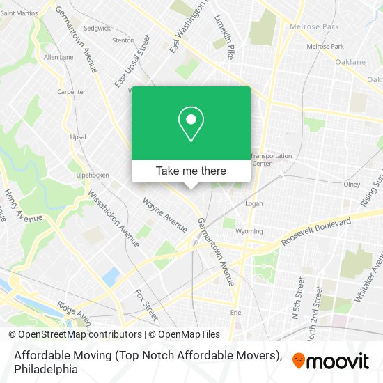 Affordable Moving (Top Notch Affordable Movers) map